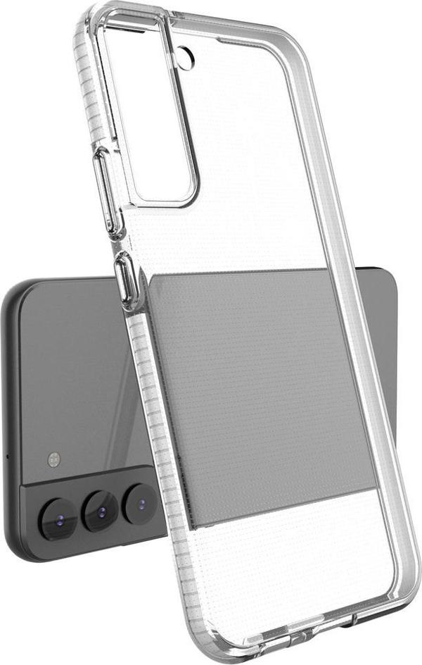 Hurtel Spring Case ζελατινώδης θήκη με χρωματιστό πλαίσιο για Samsung Galaxy S22+ (S22 Plus) σκούρο μπλε