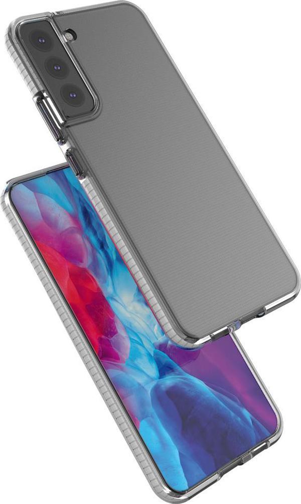 Hurtel Spring Case ζελατινώδης θήκη με χρωματιστό πλαίσιο για Samsung Galaxy S22+ (S22 Plus) σκούρο μπλε