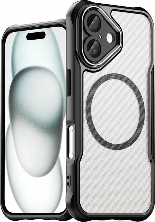 Hurtel Θήκη σιλικόνης Leading Series MagSafe για iPhone 16 - μαύρο