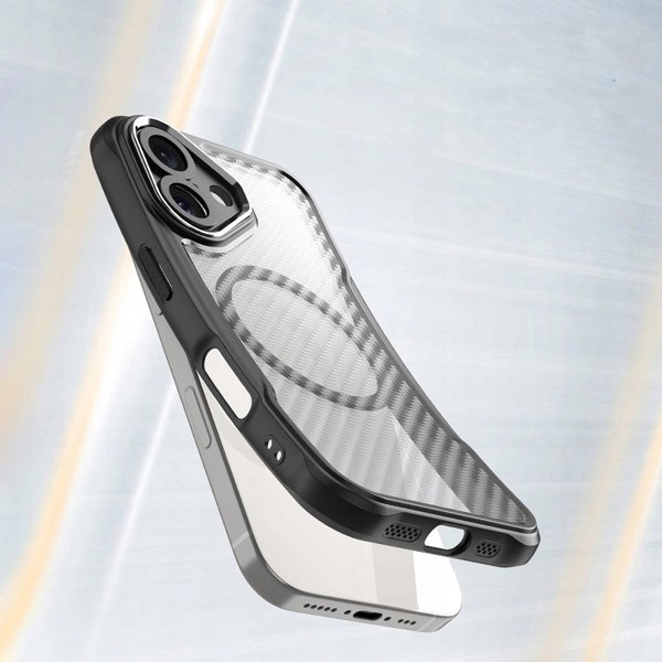 Hurtel Θήκη σιλικόνης Leading Series MagSafe για iPhone 16 - μαύρο