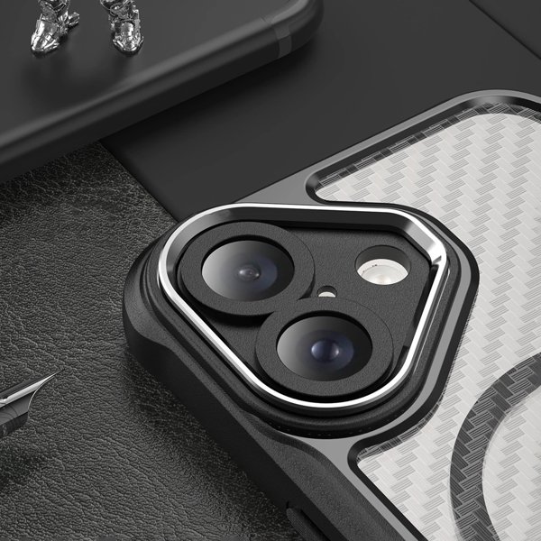 Hurtel Θήκη σιλικόνης Leading Series MagSafe για iPhone 16 - μαύρο