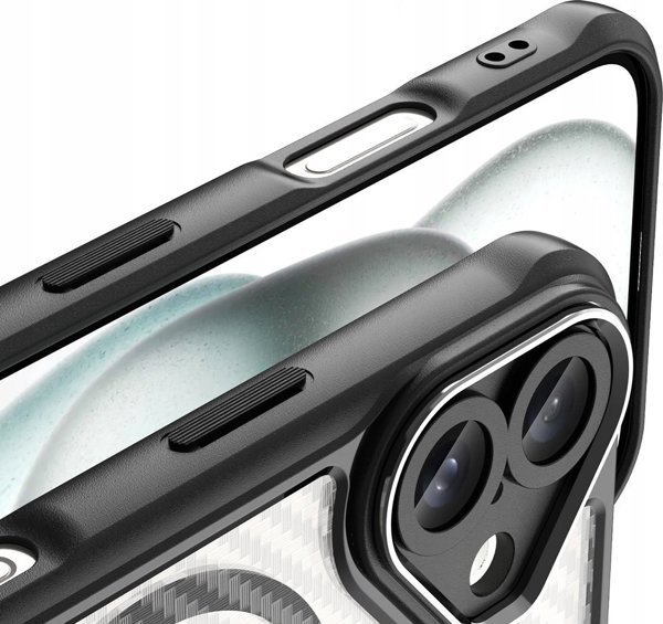Hurtel Θήκη σιλικόνης Leading Series MagSafe για iPhone 16 - μαύρο