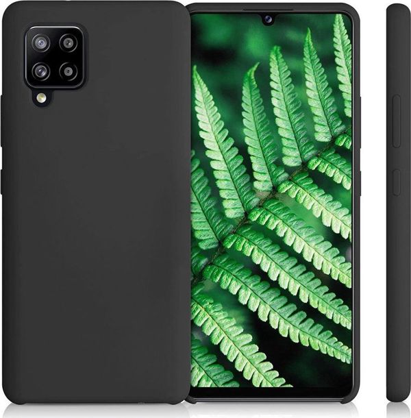 Hurtel Θήκη Σιλικόνης ελαστική θήκη σιλικόνης κάλυμμα Samsung Galaxy A42 5G μαύρο