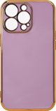 Hurtel Θήκη Φωτισμού Χρώματος Etui Xiaomi Redmi Note 11 Ζελέ με Χρυσό Πλαίσιο Μωβ