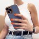 Hurtel Θήκη Φωτισμού Χρώματος Etui Xiaomi Redmi Note 11 Ζελέ με Χρυσό Πλαίσιο Μωβ