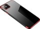 Hurtel Clear Color θήκη ζελατίνης με μεταλλικό πλαίσιο για Xiaomi Redmi Note 11S / Note 11 κόκκινο