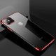 Hurtel Clear Color θήκη ζελατίνης με μεταλλικό πλαίσιο για Xiaomi Redmi Note 11S / Note 11 κόκκινο