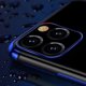 Διάφανη θήκη Hurtel με μεταλλικό πλαίσιο για Samsung Galaxy S22 Ultra μαύρη