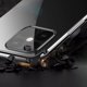 Διάφανη θήκη Hurtel με μεταλλικό πλαίσιο για Samsung Galaxy S22 Ultra μαύρη