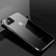 Διάφανη θήκη Hurtel με μεταλλικό πλαίσιο για Samsung Galaxy S22 Ultra μαύρη
