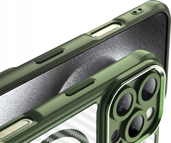 Θήκη σιλικόνης Hurtel Leading Series MagSafe για iPhone 16 Pro Max - πράσινο