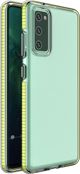Hurtel Spring Case ζελατινένια θήκη με χρωματιστό πλαίσιο για Samsung Galaxy S21+ 5G (S21 Plus 5G) κίτρινο