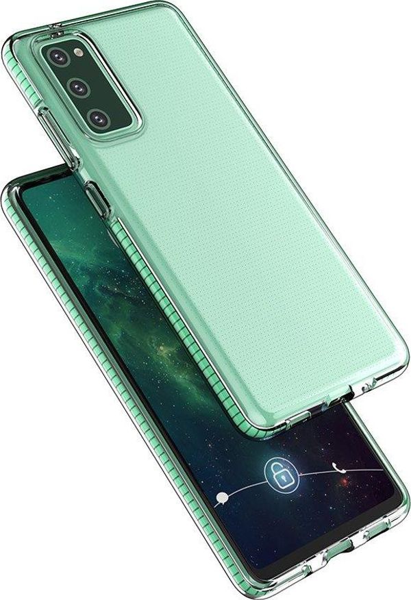 Hurtel Spring Case ζελατινένια θήκη με χρωματιστό πλαίσιο για Samsung Galaxy S21+ 5G (S21 Plus 5G) κίτρινο