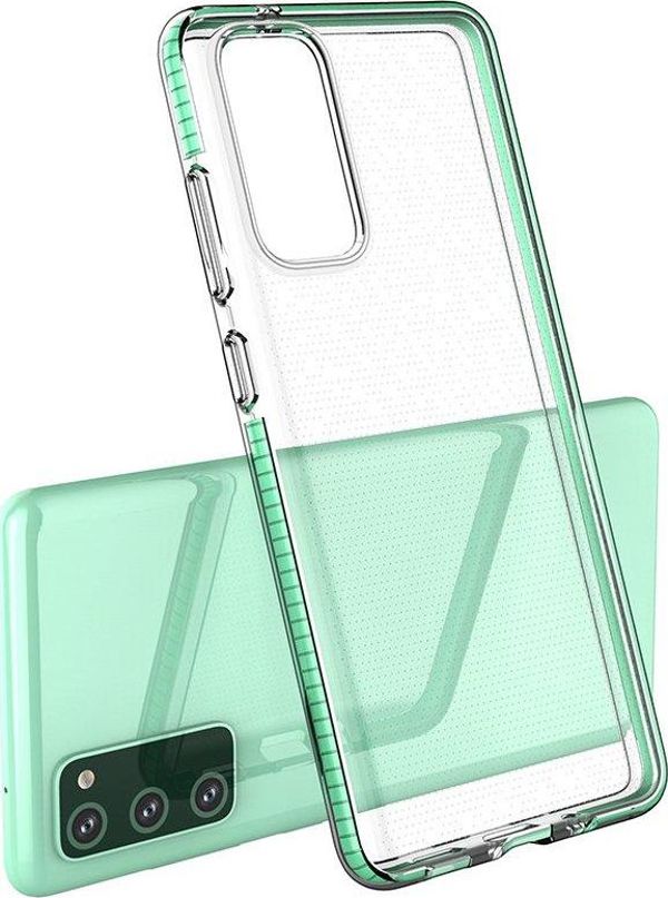 Hurtel Spring Case ζελατινένια θήκη με χρωματιστό πλαίσιο για Samsung Galaxy S21+ 5G (S21 Plus 5G) κίτρινο