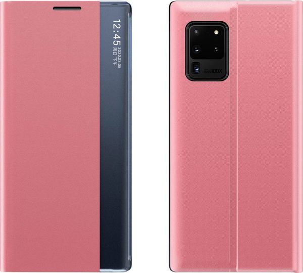 Hurtel New Sleep Case θήκη με καπάκι με λειτουργία βάσης Samsung Galaxy A72 ροζ