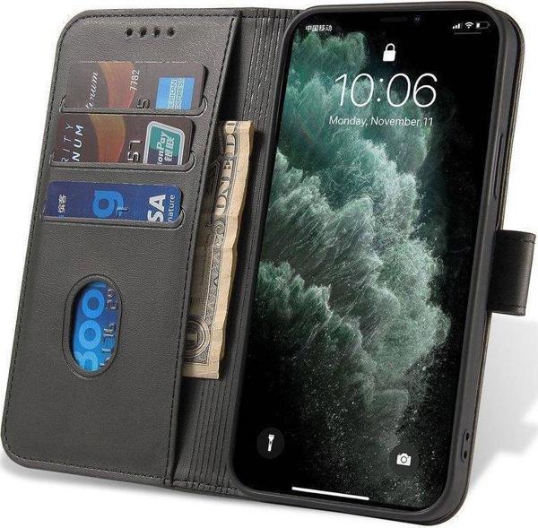 Θήκη Hurtel Magnet κομψή θήκη με καπάκι και λειτουργία βάσης OnePlus Nord N20 5G μαύρο