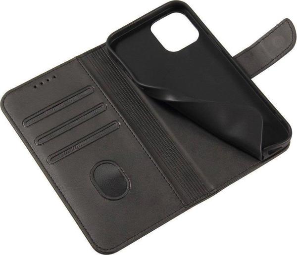 Θήκη Hurtel Magnet κομψή θήκη με καπάκι και λειτουργία βάσης OnePlus Nord N20 5G μαύρο