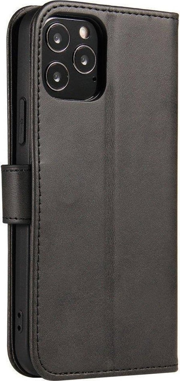 Hurtel Magnet Case κομψή θήκη με καπάκι και λειτουργία βάσης Honor Magic 4 Pro μαύρο