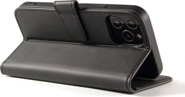 Hurtel Magnet Case κομψή θήκη με καπάκι και λειτουργία βάσης Honor Magic 4 Pro μαύρο