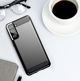 Εύκαμπτο κάλυμμα Hurtel Carbon Case για Samsung Galaxy S21+ 5G (S21 Plus 5G) μπλε