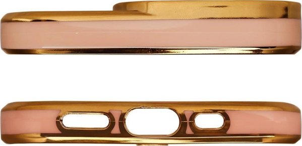 Hurtel Fashion Case θήκη για Xiaomi Redmi Note 11 Pro ζελατινώδες κάλυμμα με χρυσό πλαίσιο χρυσό