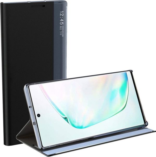 Hurtel New Sleep Case θήκη με καπάκι με λειτουργία βάσης Samsung Galaxy A02s ροζ