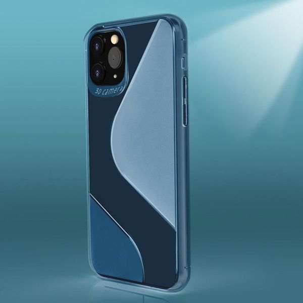 Hurtel S-Case ελαστική θήκη κάλυμμα Huawei P40 Lite E μπλε