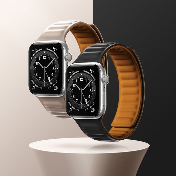 Μαγνητικό λουράκι Hurtel για Watch 6 / 5 / 4 / 3 / 2 / SE (44mm / 42mm) μαγνητικό βραχιόλι κόκκινο