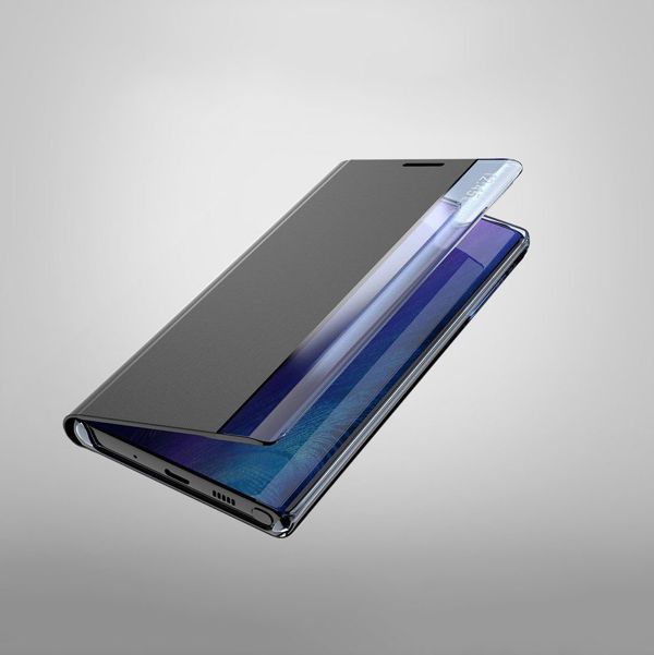 Hurtel New Sleep Case θήκη με καπάκι με λειτουργία βάσης Samsung Galaxy A02s μπλε