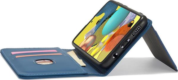 Θήκη καρτών μαγνήτης για Xiaomi Redmi Note 11 Pro πορτοφόλι για κάρτες βάση μπλε