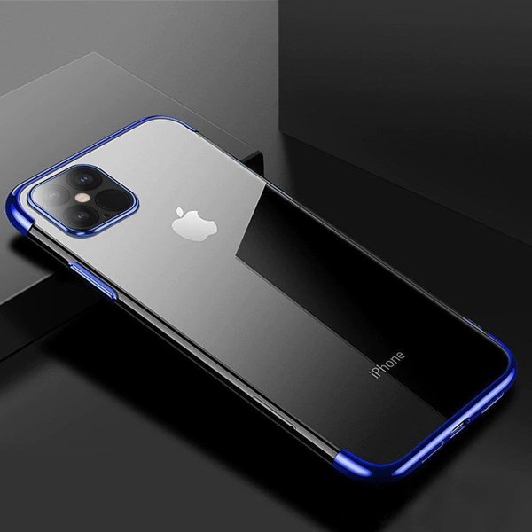 Hurtel Clear Color θήκη ζελατίνης με μεταλλικό πλαίσιο για Xiaomi Redmi Note 11 Pro+ 5G / 11 Pro 5G / 11 Pro μπλε