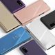 Θήκη Hurtel Clear View με καπάκι Samsung Galaxy A72 ροζ