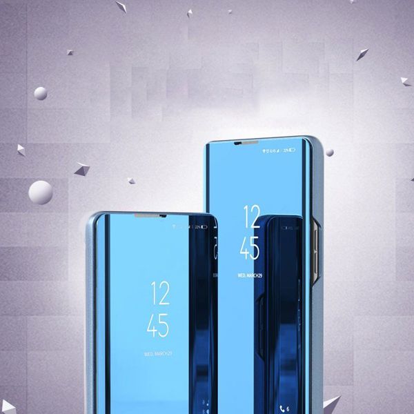 Θήκη Hurtel Clear View με καπάκι Samsung Galaxy A72 ροζ