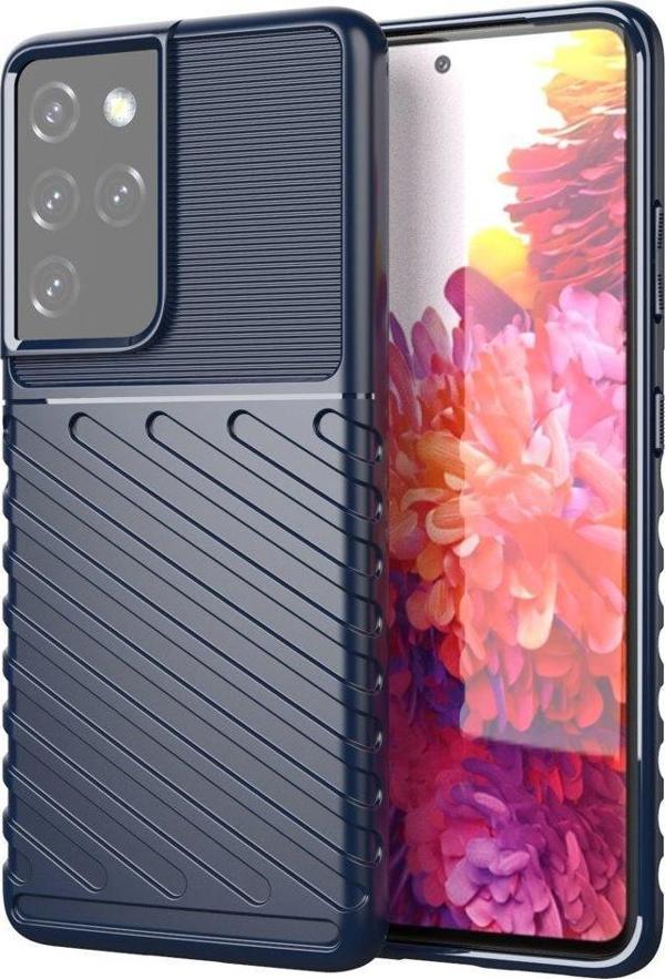 Εύκαμπτη θωρακισμένη θήκη Hurtel Thunder Case για Samsung Galaxy S22 Ultra blue 9939014 9145576240267