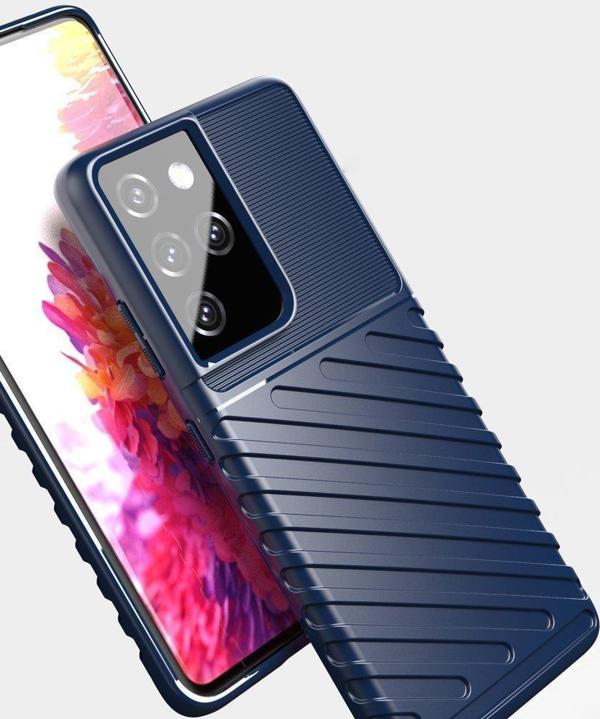 Εύκαμπτη θωρακισμένη θήκη Hurtel Thunder Case για Samsung Galaxy S22 Ultra blue 9939014 9145576240267