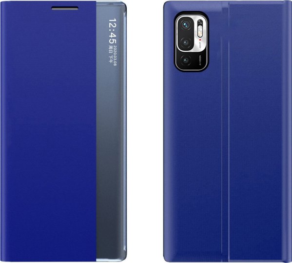 Hurtel New Sleep Case θήκη με καπάκι με λειτουργία βάσης Xiaomi Redmi Note 11 Pro 5G / 11 Pro μπλε