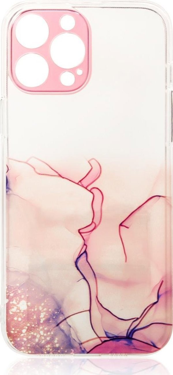Hurtel Marble Case θήκη για iPhone 12 Pro Max ζελατινώδες κάλυμμα μάρμαρο ροζ