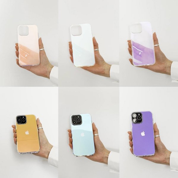 Θήκη Hurtel Aurora για Xiaomi Redmi Note 11 Pro, ζελατινώδης νέον μπλε κάλυμμα