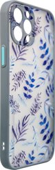Θήκη Hurtel Design για iPhone 12 Pro Max με σκούρα μπλε λουλούδια