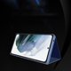 Hurtel Clear View Case θήκη για Samsung Galaxy S23 Ultra κάλυμμα με πτερύγιο ροζ