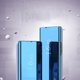 Hurtel Clear View Case θήκη για Samsung Galaxy S23 Ultra κάλυμμα με πτερύγιο ροζ