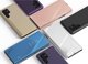 Hurtel Clear View Case θήκη για Samsung Galaxy S23 Ultra κάλυμμα με πτερύγιο ροζ