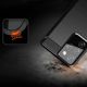 Εύκαμπτο κάλυμμα Hurtel Carbon Case για Samsung Galaxy S21 Ultra 5G μπλε