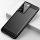 Εύκαμπτο κάλυμμα Hurtel Carbon Case για Samsung Galaxy S21 Ultra 5G μπλε