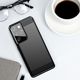 Εύκαμπτο κάλυμμα Hurtel Carbon Case για Samsung Galaxy S21 Ultra 5G μπλε