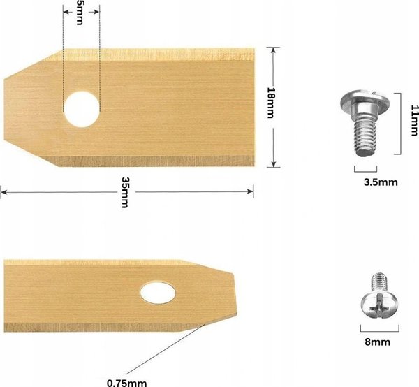 Ανταλλακτικές λεπίδες Husqvarna HUSQVARNA 0.6mm, 45 τεμ.