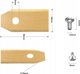 Ανταλλακτικές λεπίδες Husqvarna HUSQVARNA 0.6mm, 45 τεμ.
