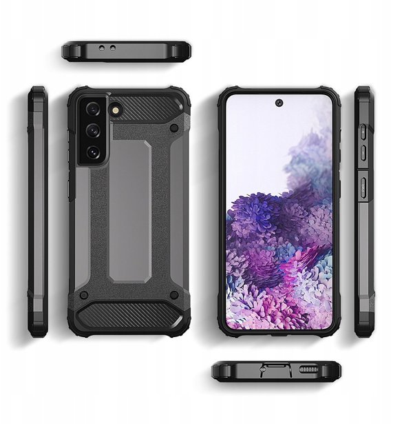 Υβριδική θήκη Armor για Samsung Galaxy S23+ θωρακισμένη υβριδική θήκη μαύρη