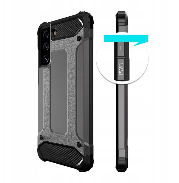 Υβριδική θήκη Armor για Samsung Galaxy S23+ θωρακισμένη υβριδική θήκη μαύρη