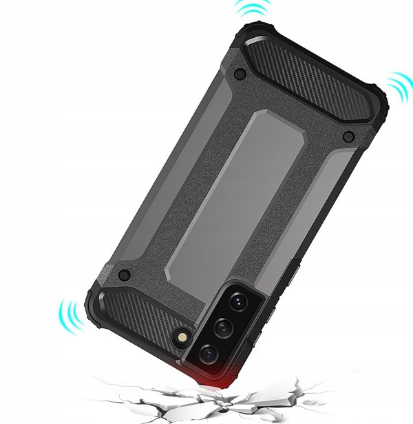 Υβριδική θήκη Armor για Samsung Galaxy S23+ θωρακισμένη υβριδική θήκη μαύρη